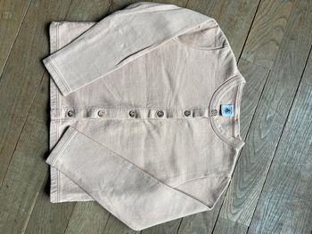 Gilet beige-rose Petit Bateau 8 ans