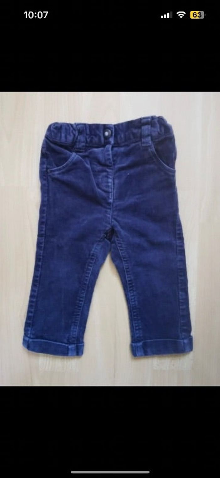 Pantalon en velour kiabi