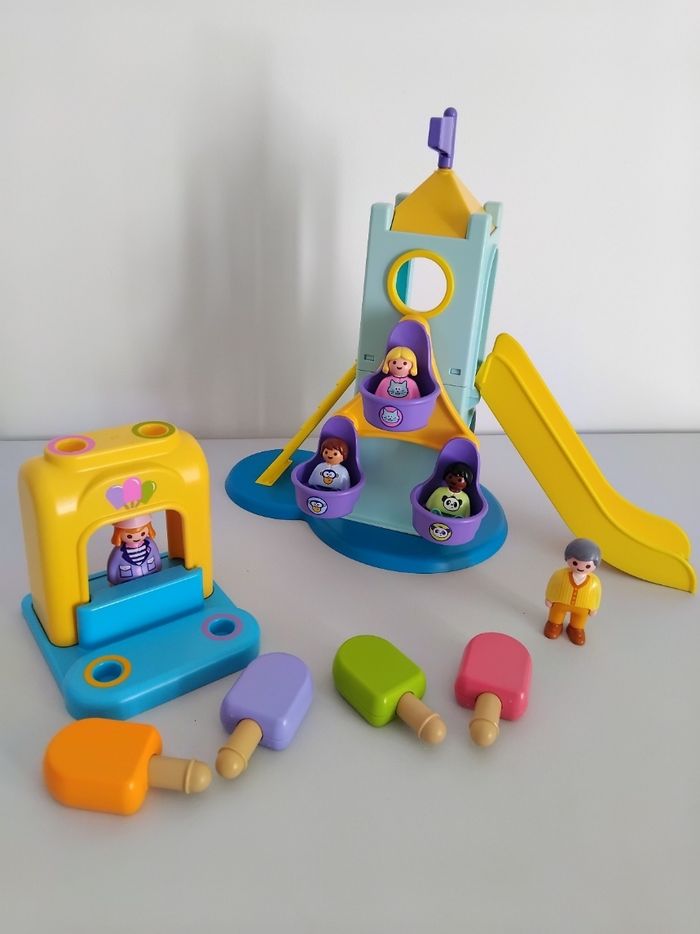 PLAYMOBIL 123 Manège Toboggan Glacier Lot 🎡 - photo numéro 3