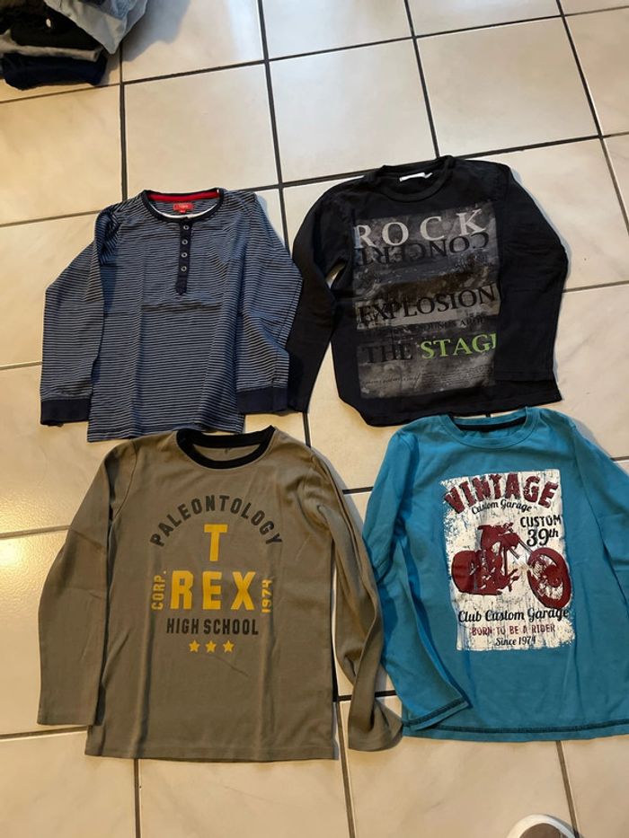 Lot de 4 tee-shirts manches longues garçon 10 ans