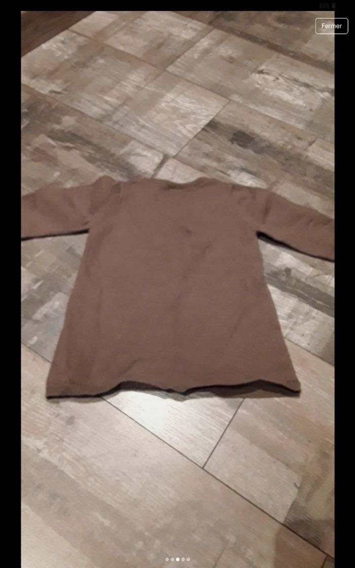 Pull marron - photo numéro 3