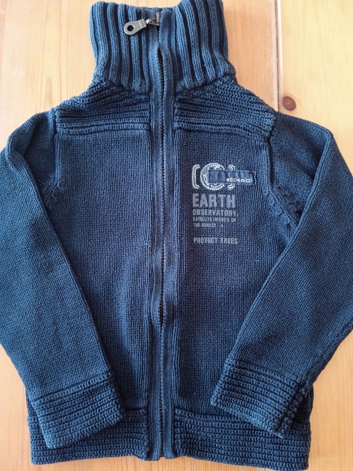 Gilet en coton tricoté