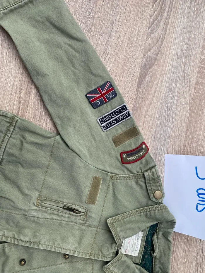 Veste militaire Zara fille 4/5 ans - photo numéro 2