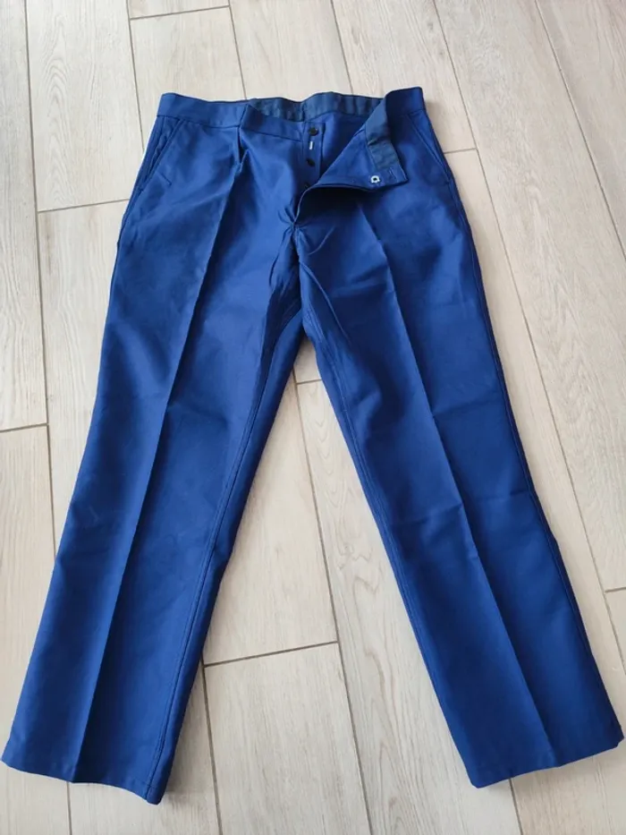 Pantalon bleu de travail - photo numéro 3