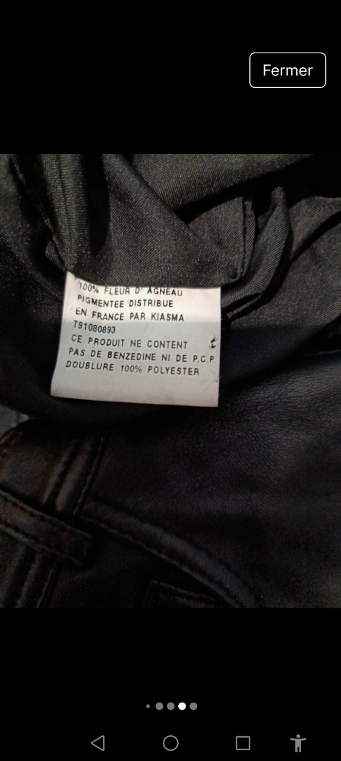Short 100 % cuir d'agneau - photo numéro 5