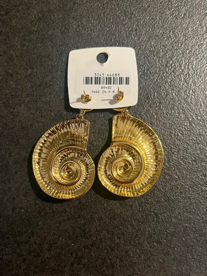 Boucles d’oreille coquillage - photo numéro 4