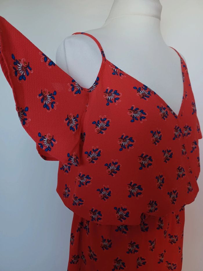 Combinaison short rouge à motifs - Idéal pour l'été ! - photo numéro 7