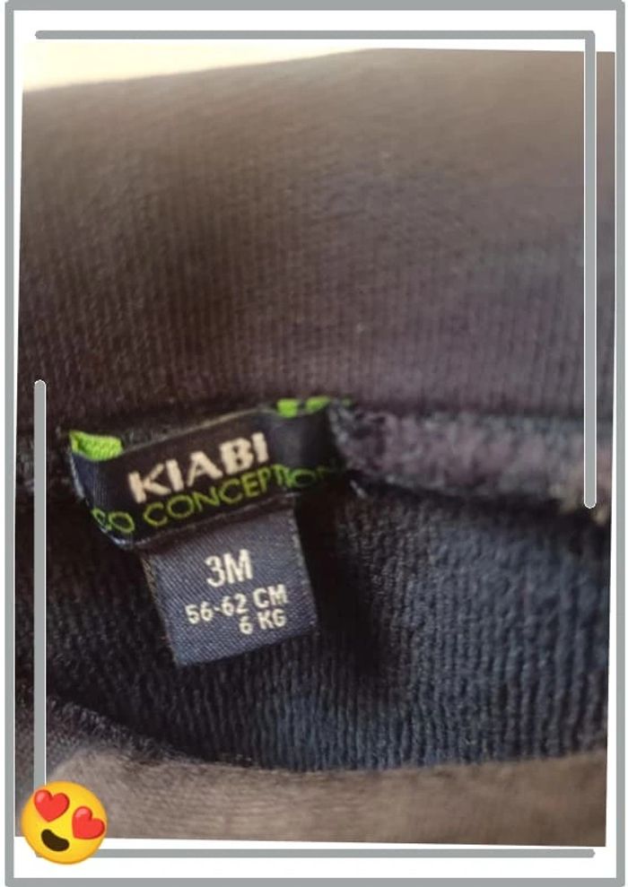 Pantalon sarouel polaire bleu 3 mois Kiabi - photo numéro 3