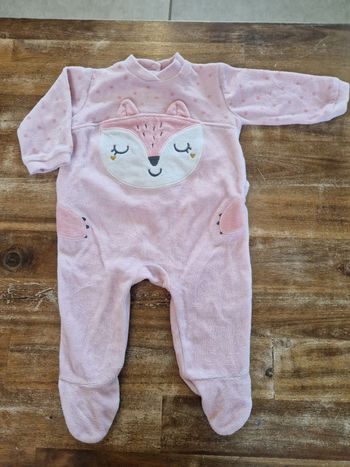 Pyjama velours - 3 mois