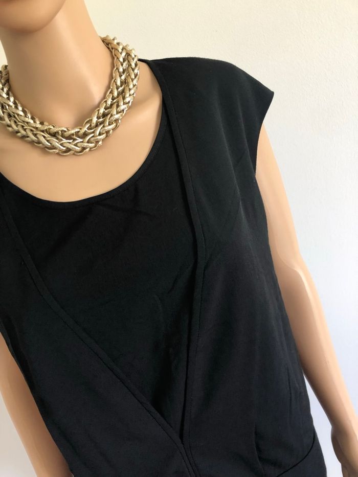 Robe noire neuve à manches courtes See U Soon taille 2 - photo numéro 4