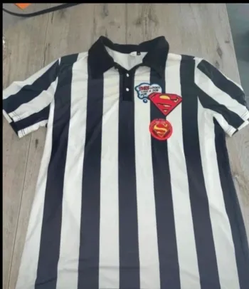 Polo superman à rayures