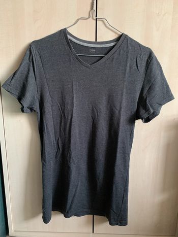 T-shirt Kiabi col V Gris - Taille S