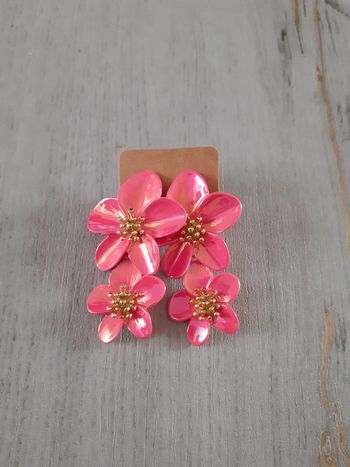 Boucles d'oreilles fleurs