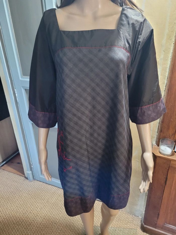 Robe cop copine, grise et marron, 42