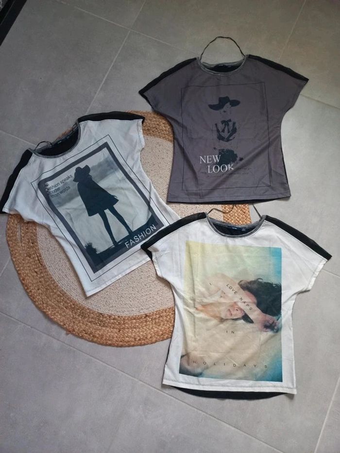 Lot de 3 tee-shirts manches courtes taille S