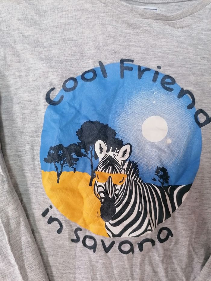 T-shirt manches longues 🦓 garçon 12 ans - photo numéro 3