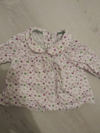 T-shirt manche longue taille 1 mois