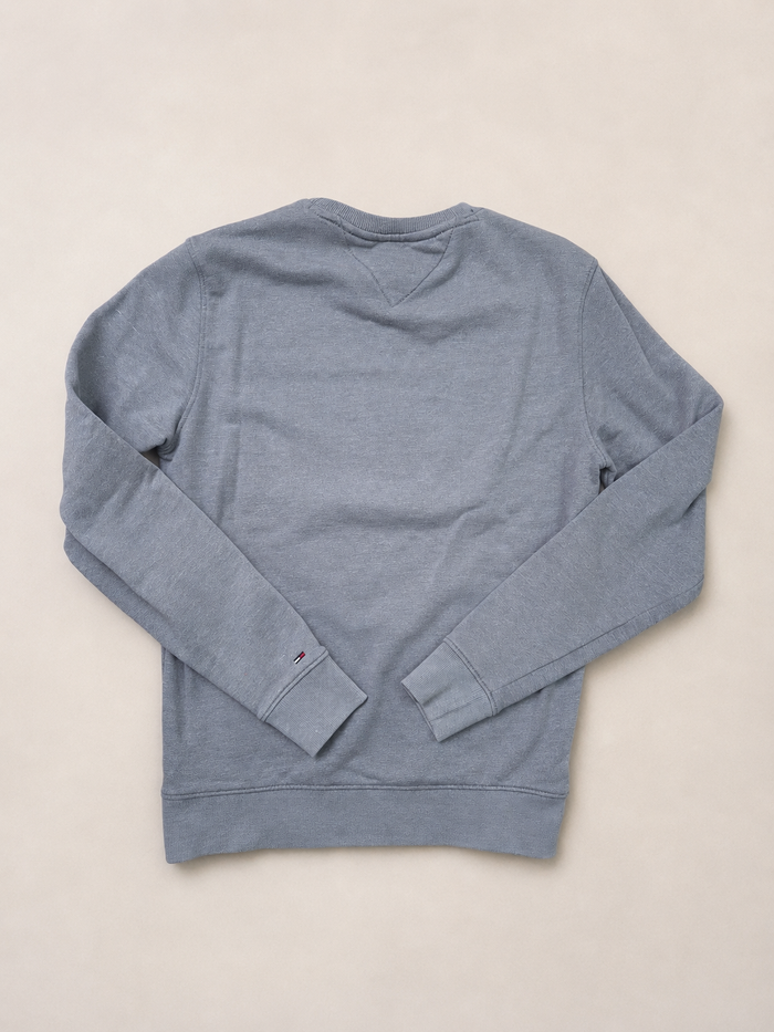 Sweat Tommy Jeans gris logo 1985 taille S - photo numéro 2