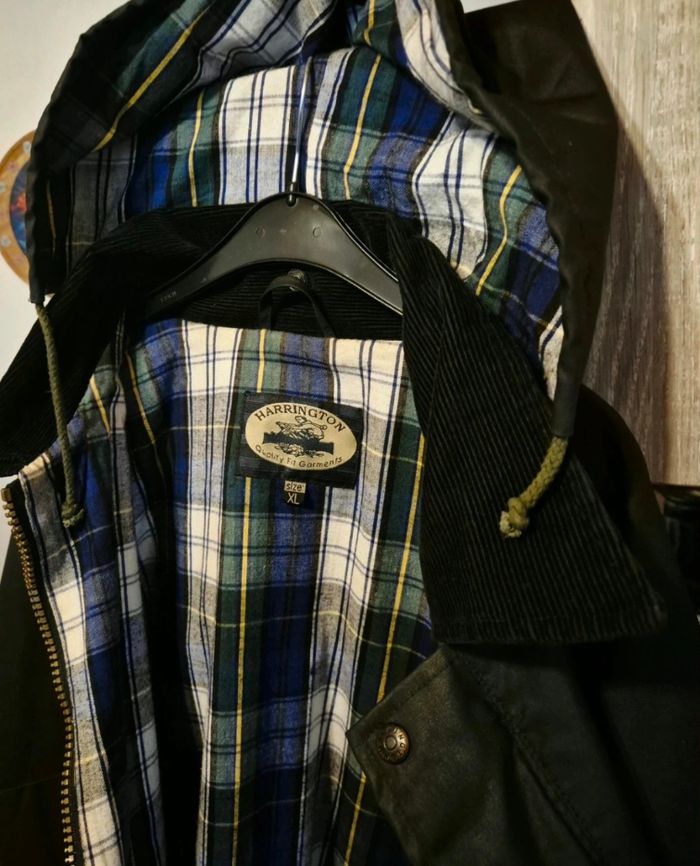 Manteau Harrington_ barbour Wax Jacket homme_taille XL - photo numéro 6