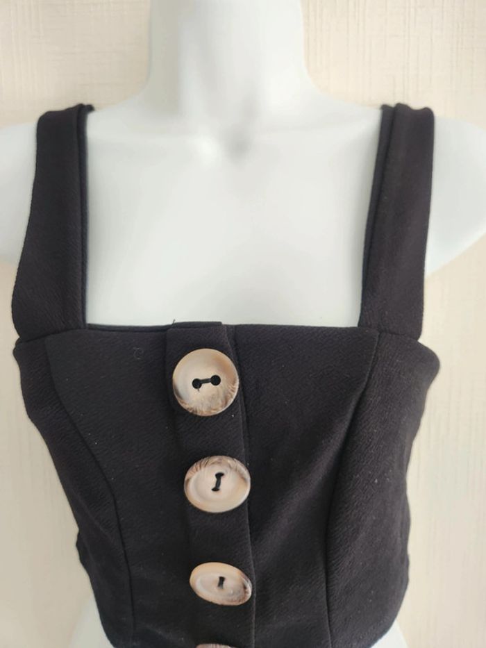 Lot 2 hauts courts rose et noir Boohoo 36 - photo numéro 3