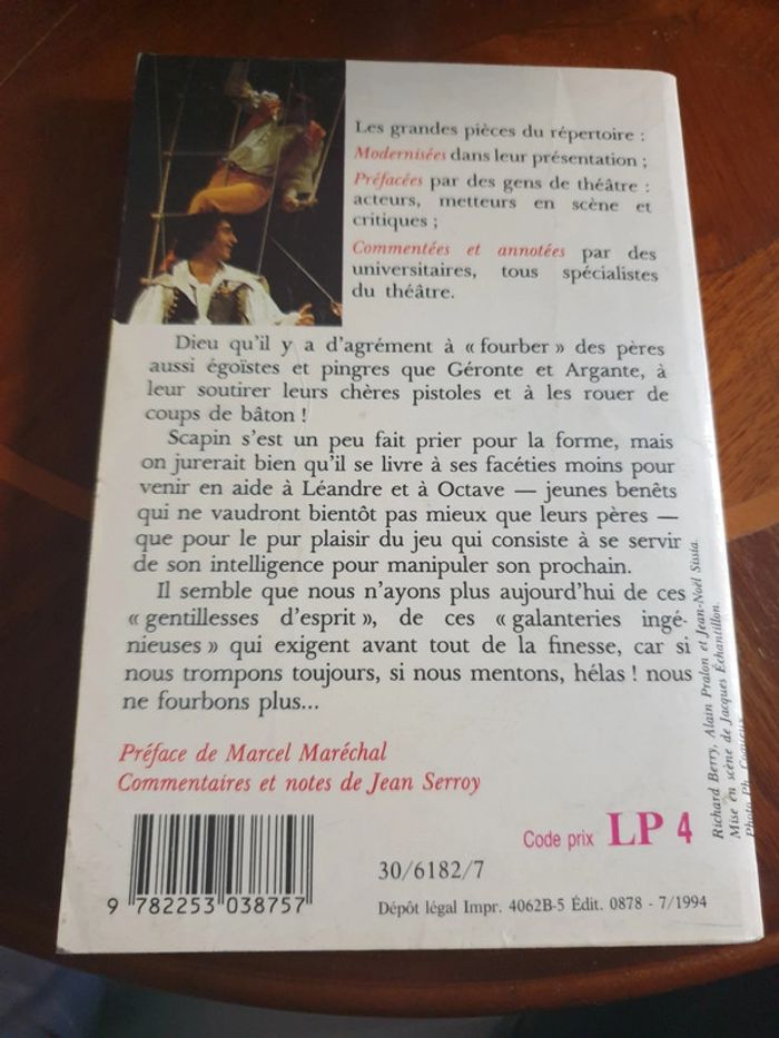 Livre Les Fourberies de Scapin - photo numéro 2