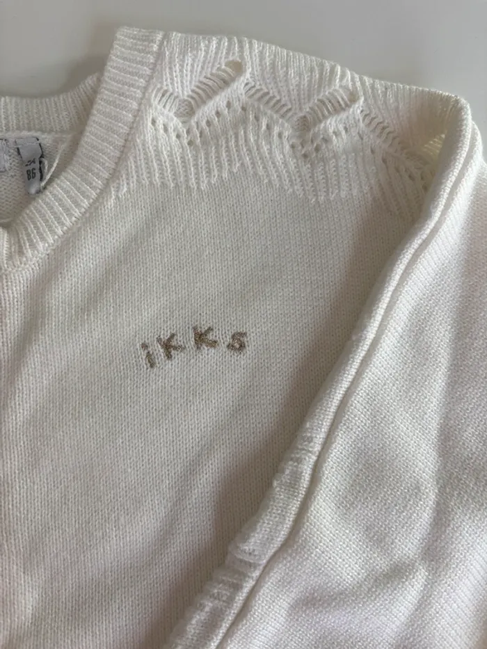 Gilet zippé IKKS – 2 ans (86 cm) Neuf avec étiquette - photo numéro 3