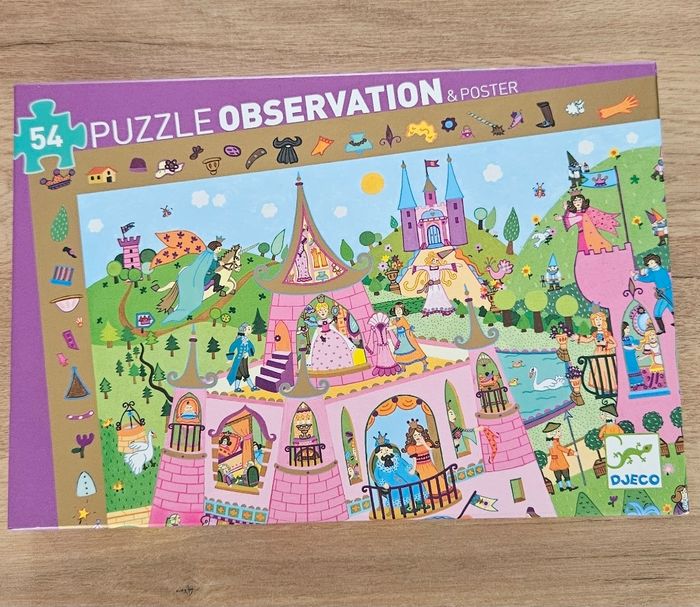 Puzzle Djeco Princesses et chateau
