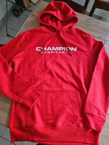 Pull a capuche rouge champion homme M