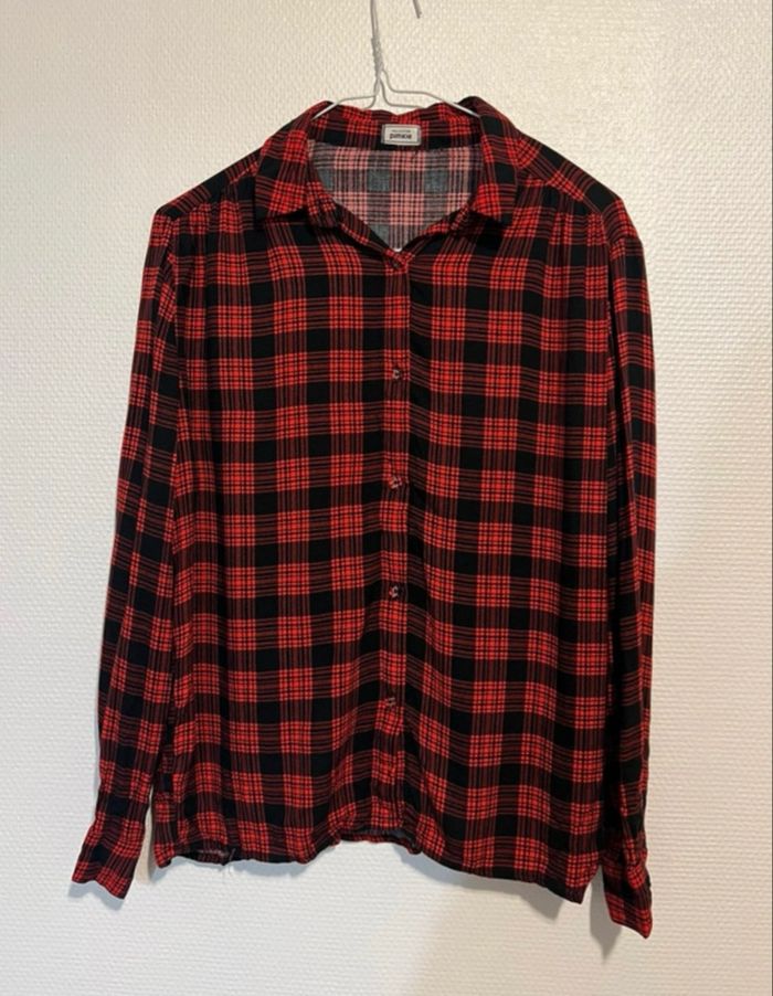 Chemise à Carreaux Rouge et Noir - Pimkie - Taille M