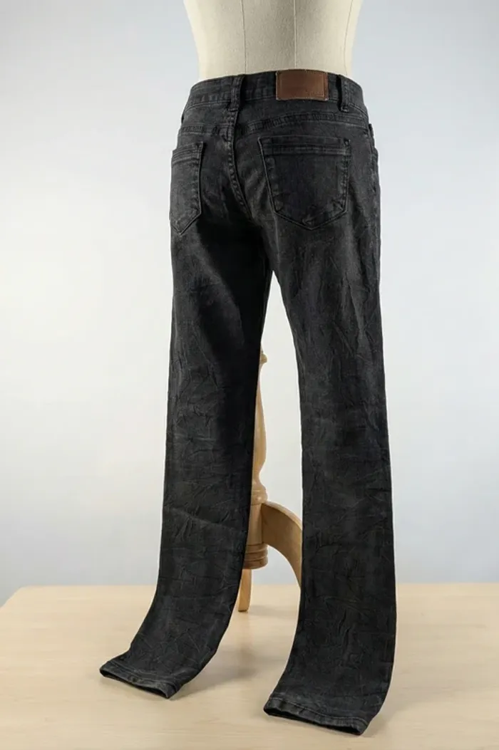 Jean Best Mountain Noir effet froissé - Taille 36 (S) - photo numéro 2