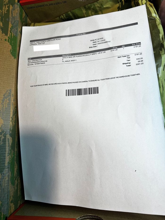 🩶 Nike Huarache Corteiz “Grey Anthracite” - photo numéro 6