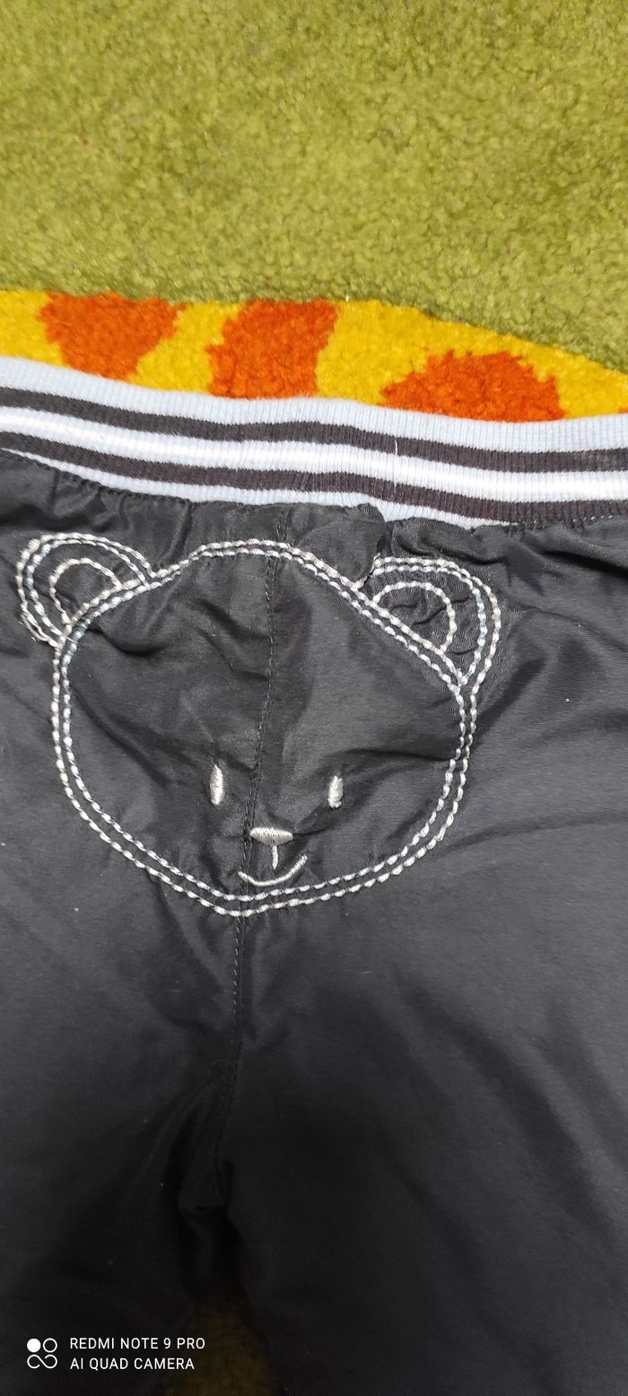 Pantalon en toile matelassé à l'intérieur Petit Kimbaloo 12 mois - photo numéro 9