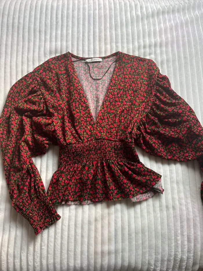 Blouse fleurie pull and bear