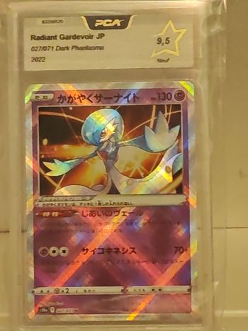 Magnifique gardevoir Radieux gradée 9,5 PCA 