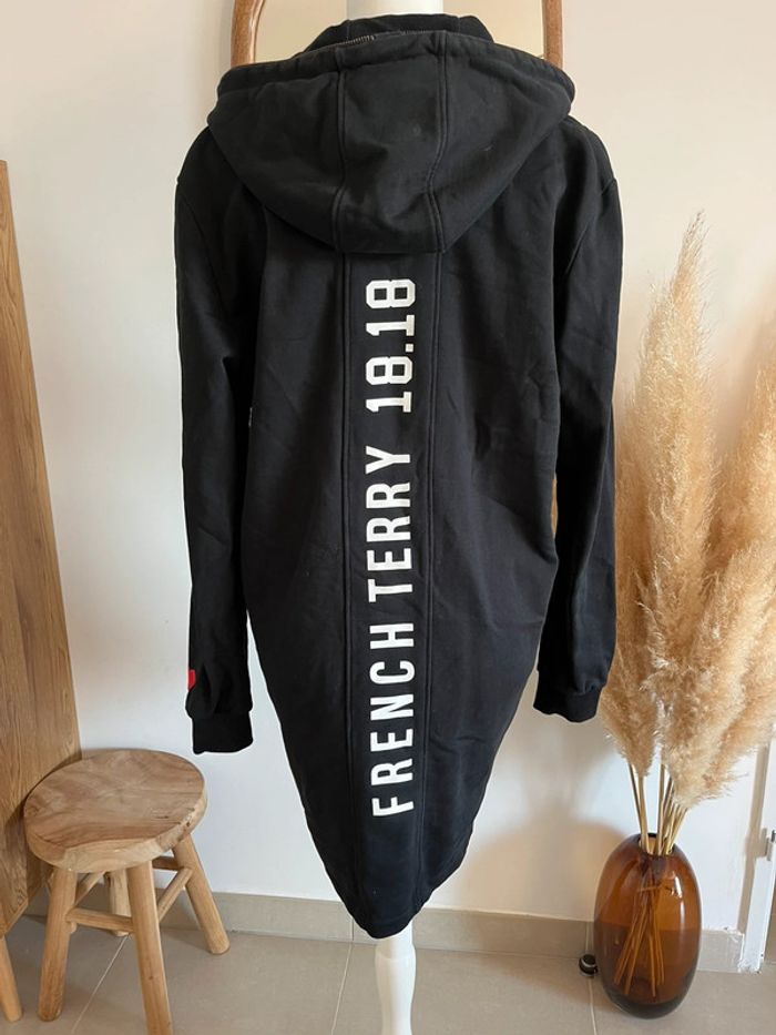 Sweat long/veste noir French Terry 18.18 - photo numéro 6