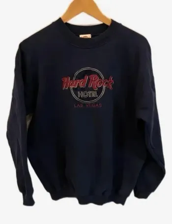 Crewneck Hard Rock Hotel Las Vegas Full Embroided Mens L