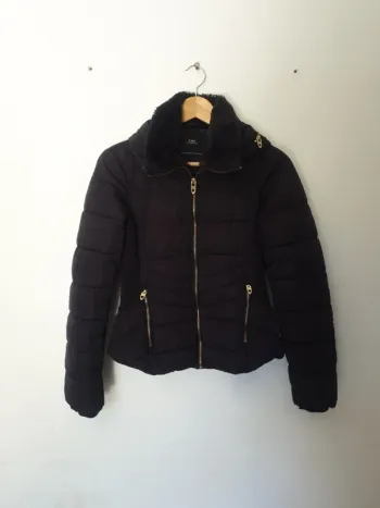 Doudpune cintrée col fourrure A1220