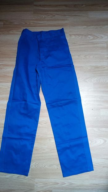 Pantalon de travail en coton bleu giss t36