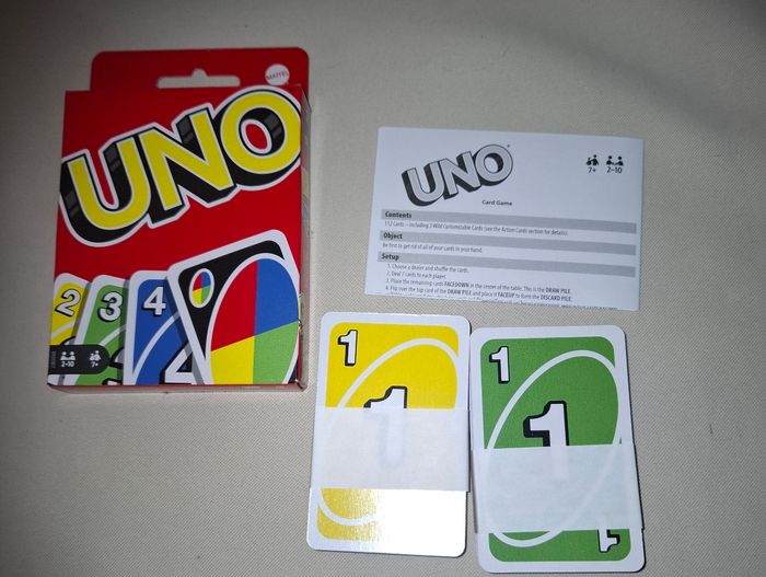Jeux uno  nouveau