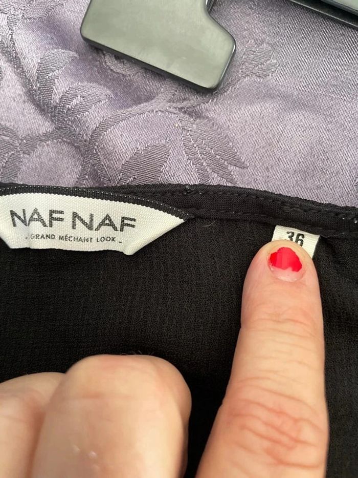 blouse Naf Naf noir taille S - photo numéro 3