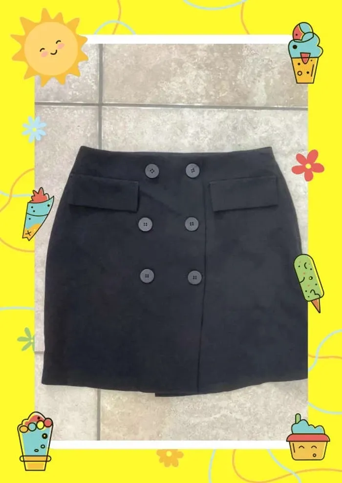 Mini jupe boohoo à boutons S 36