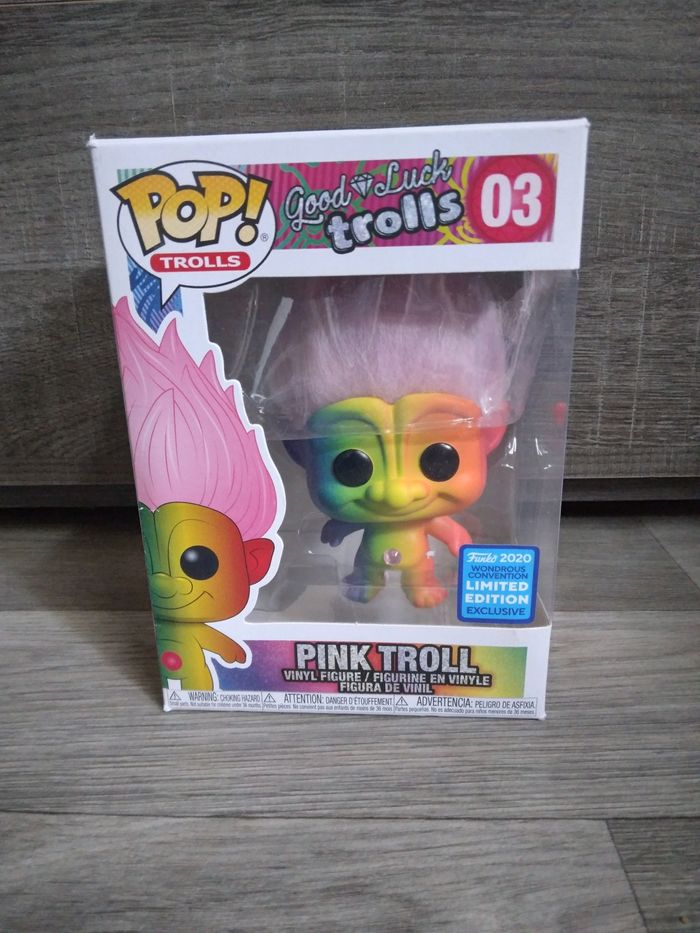 Funko pop 03 troll pink neuf