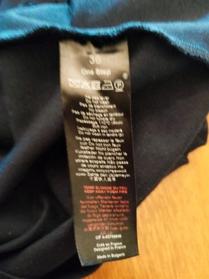 Robe droite bleue foncé col rond viscose S/36 - photo numéro 8