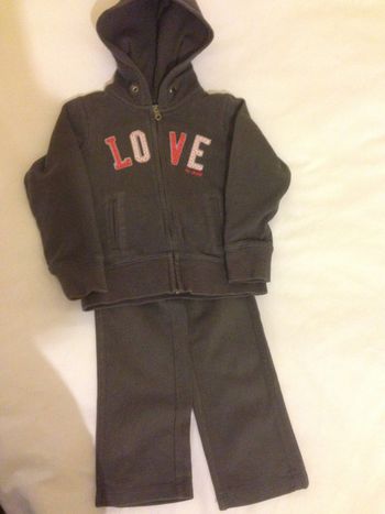 Ensemble Jogging et sweat 3Ans Taupe