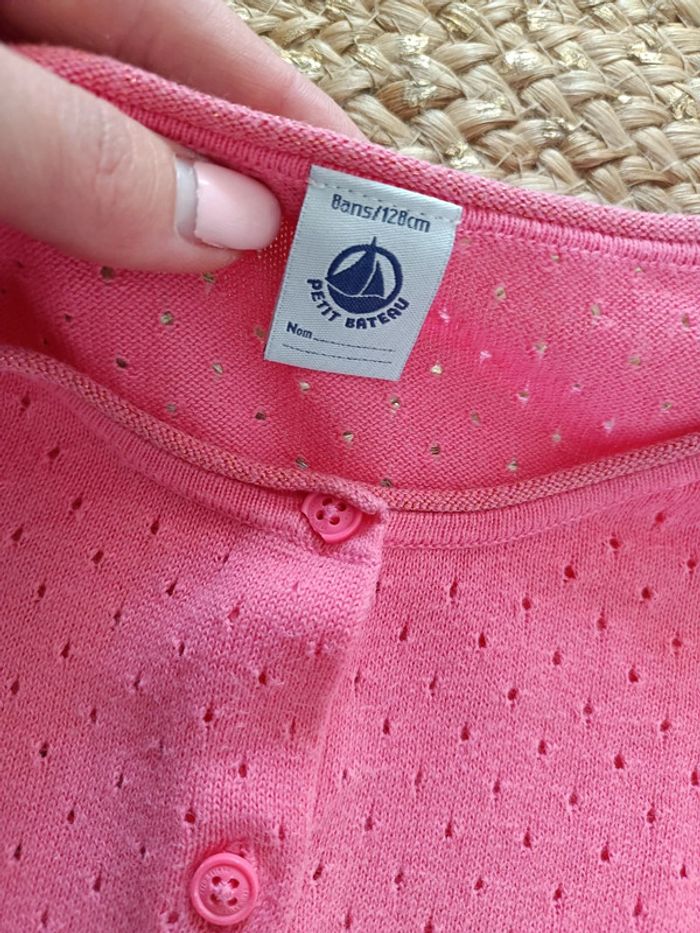 Gilet, veste petit bateau fille 8ans - photo numéro 2
