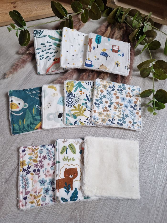 Lot 10 Lingettes Lavable - photo numéro 2