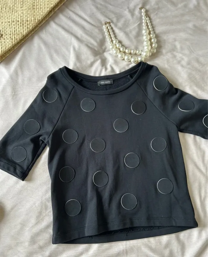 Sweat, noir, copine, taille M