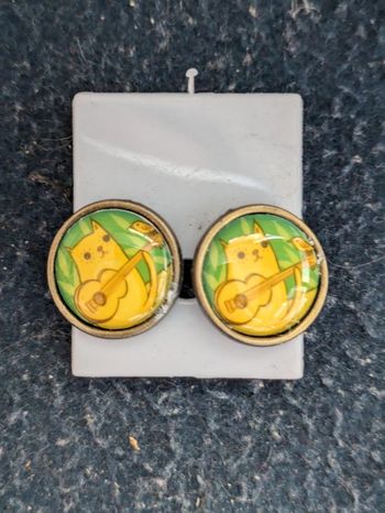 Boucles d'oreilles chat