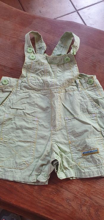 Salopette short garçon