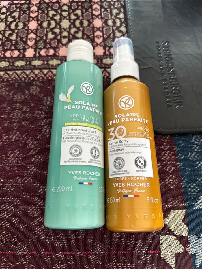 Lot de deux produits Solaire Peau parfaite